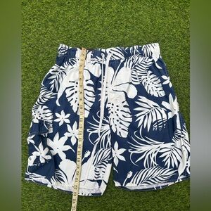 Newport Navy and White Tropical Cargo Shorts